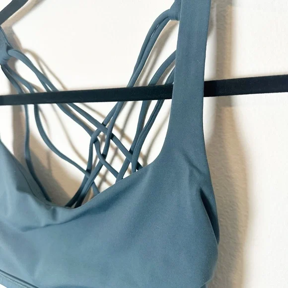 Lululemon Free To Be Bra Wild Teal Shadow Sports Bra 8 - Picture 6 of 8